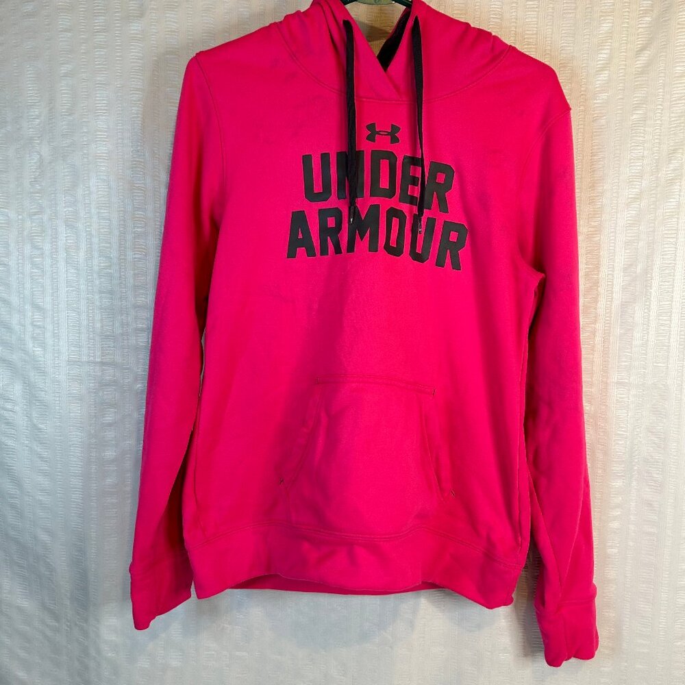 Under Armour Pink Hoodie Womens Sz Medium